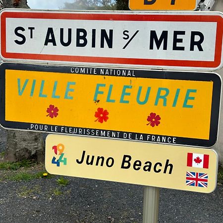 Saint-Aubin-Sur-Mer: Bel appartement traversant Extérieur photo