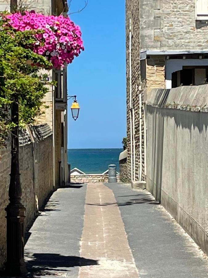 Saint-Aubin-Sur-Mer: Bel appartement traversant Extérieur photo